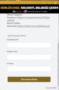 Ortakbet Canlı Destek